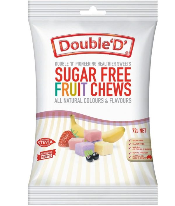 Double Ds Sugar Free Fruit Chews 72g