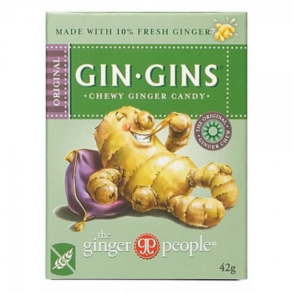 Gin Gins Chewy Ginger Candy Travel Box 42g